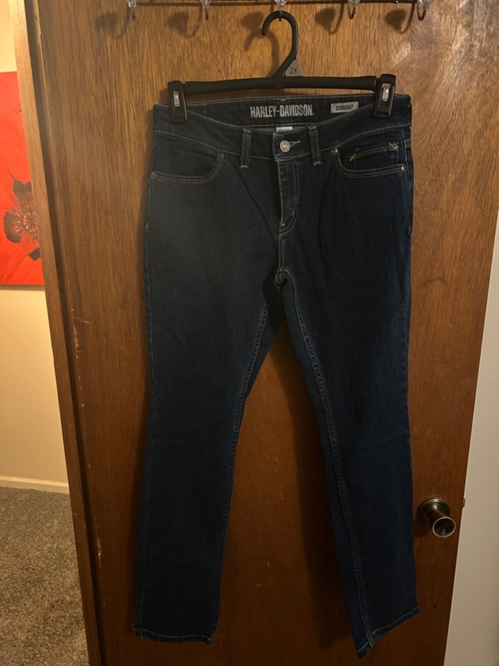 Harley-Davidson Women's Dark Blue Straight Leg Jeans